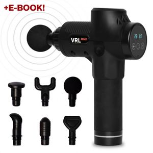 VRL massage gun incl. E-book - Zwart