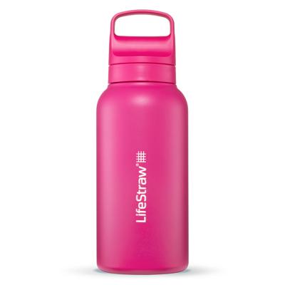 Lifestraw Go 2.0 Stainless Steel Water Filter Bottle - Diverse Kleuren Orchid Pink