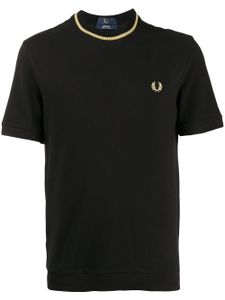 Fred Perry t-shirt à détails nervurés - Noir