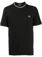 Fred Perry t-shirt à détails nervurés - Noir - thumbnail