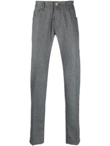 Jacob Cohën pantalon en laine vierge à coupe slim - Gris