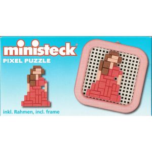 Ministeck Vrouw in jurk in lijstje puzzel 30045P