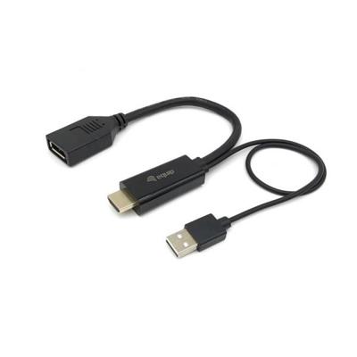 Equip 119039 hdmi to displayport adapter, 0.15 m, hdmi type a (standard) displayport, male, straight