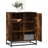 Dressoir 62x35x76 cm bewerkt hout gerookt eikenkleurig