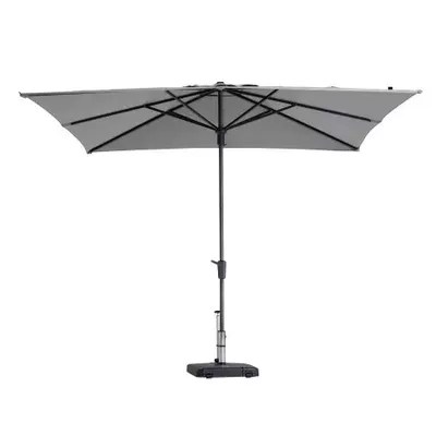 Parasol Syros luxe 280x280cm lichtgrijs