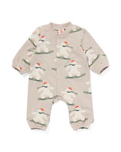 HEMA Newborn Sweat Jumpsuit Lichtgrijs (lichtgrijs)