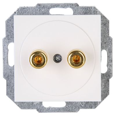 Kopp HK07 luidsprekercontactdoos wit glanzend