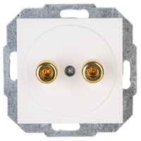 Kopp HK07 luidsprekercontactdoos wit glanzend