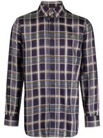 Vivienne Westwood check-print long-sleeve shirt - Bleu