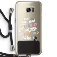 Right Place: Samsung Galaxy S7 Edge Transparant Hoesje met koord