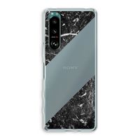 Zwart marmer: Sony Xperia 5 III Transparant Hoesje