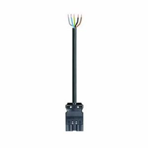 Wieland Aansluitsnoer 5x1.5 3m zwart male 92 257 3004 1