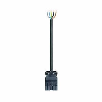 Wieland Aansluitsnoer 5x1.5 3m zwart male 92 257 3004 1