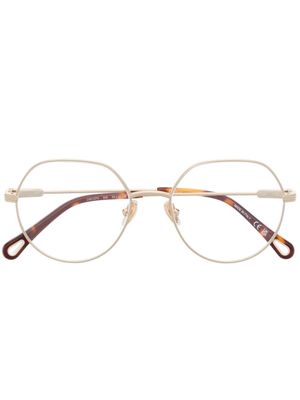 Chloé Eyewear lunettes de vue Benjamine à monture ronde - Or