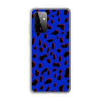 Blue Leopard: Samsung Galaxy A72 Transparant Hoesje