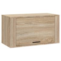 vidaXL Wandschoenenkast 70x35x38 cm bewerkt hout sonoma eiken