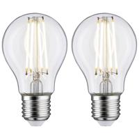 Paulmann 28641 LED-lamp Energielabel E (A - G) E27 7 W Warmwit (Ø x h) 60 mm x 106 mm 2 stuk(s) - thumbnail