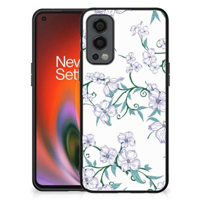 OnePlus Nord 2 Uniek Bloemen Hoesje Blossom White