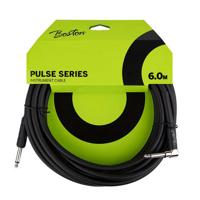 Boston GCP-60A Pulse Series Gitaarkabel Recht-Haaks 6 Meter
