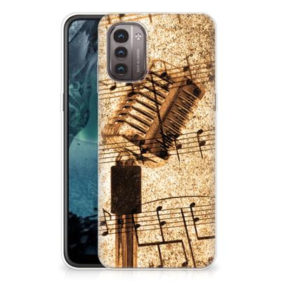 Nokia G21 | G11 | Siliconen hoesje | met foto Bladmuziek