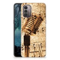 Nokia G21 | G11 | Siliconen hoesje | met foto Bladmuziek