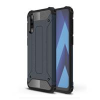 Magic Armor TPU + PC combinatie Case voor Galaxy A70 (marineblauw)