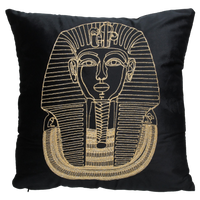 Wants&Needs Accessoires Sierkussen Pharaoh Velvet Zwart 45 X 45 - thumbnail