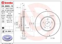 Remschijf BREMBO, Remschijftype: Binnen geventileerd, u.a. für Ford, Jaguar