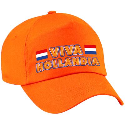 Supporter pet / cap - oranje - Viva Hollandia - Holland vlag - EK / WK Supporter pet / cap - oranje - Viva Hollandia - Holland vlag - EK / WK