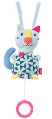 Fehn muziekdoosje Color Friends kat 16 cm pluche Fehn muziekdoosje Color Friends kat 16 cm pluche