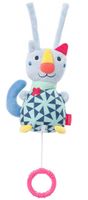 Fehn muziekdoosje Color Friends kat 16 cm pluche - thumbnail