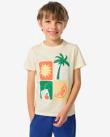 HEMA Kinder T-shirt Zomer Geel (geel)