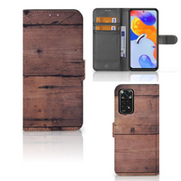Xiaomi Redmi Note 11 Pro 5G/4G Book Style Case Old Wood - thumbnail