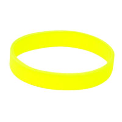 Siliconen armbandjes - stretch - Neon geel - polsbandjes - volwassenen