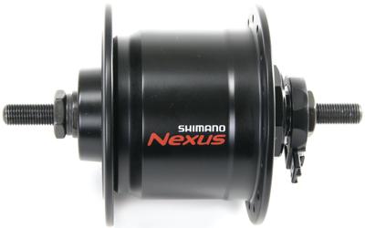 SHIMANO Shim.hub dyn.dhc3003 28h sol.axle 6v/3w bl.e2