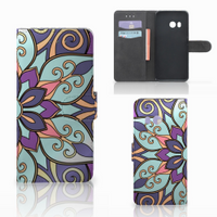 HTC U11 Hoesje Purple Flower - thumbnail