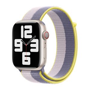 Apple origineel Sport Loop Apple Watch 42mm / 44mm / 45mm / 49mm Lavender Gray / Light Lilac - MN5R3ZM/A