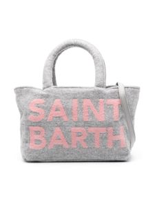 MC2 Saint Barth Kids sac cabas Clarine à logo jacquard - Gris