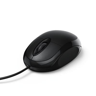 Hama Optische Muis Met 3 Knoppen MC-100 Met Kabel Zwart
