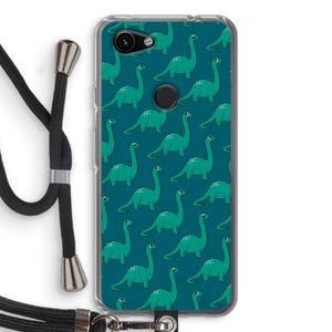 Diplodocus: Pixel 3a Transparant Hoesje met koord