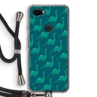 Diplodocus: Pixel 3a Transparant Hoesje met koord