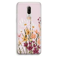Painted wildflowers: OnePlus 6 Transparant Hoesje