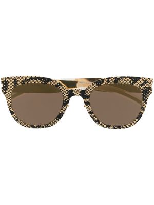 Mykita lunettes de soleil à monture d'inspiration wayfarer - Or
