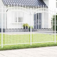 VidaXL Tuinhek wit 240 x 202,5 cm poedergecoat staal