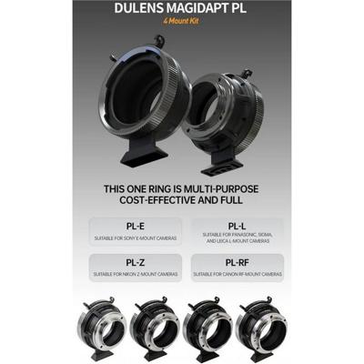 Dulens Magidapt PL Mount Adaptor 4 Mirrorless Mounts Set Include: E / RF / L / Z