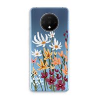 Painted wildflowers: OnePlus 7T Transparant Hoesje