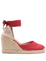 Castañer espadrilles à bout rond 95 mm - Rouge