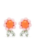 Simone Rocha puces d'oreilles Daisy à perle - Orange