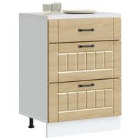 Onderkast Lucca bewerkt hout sonoma eikenkleurig