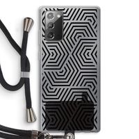 Magic pattern: Samsung Galaxy Note 20 / Note 20 5G Transparant Hoesje met koord